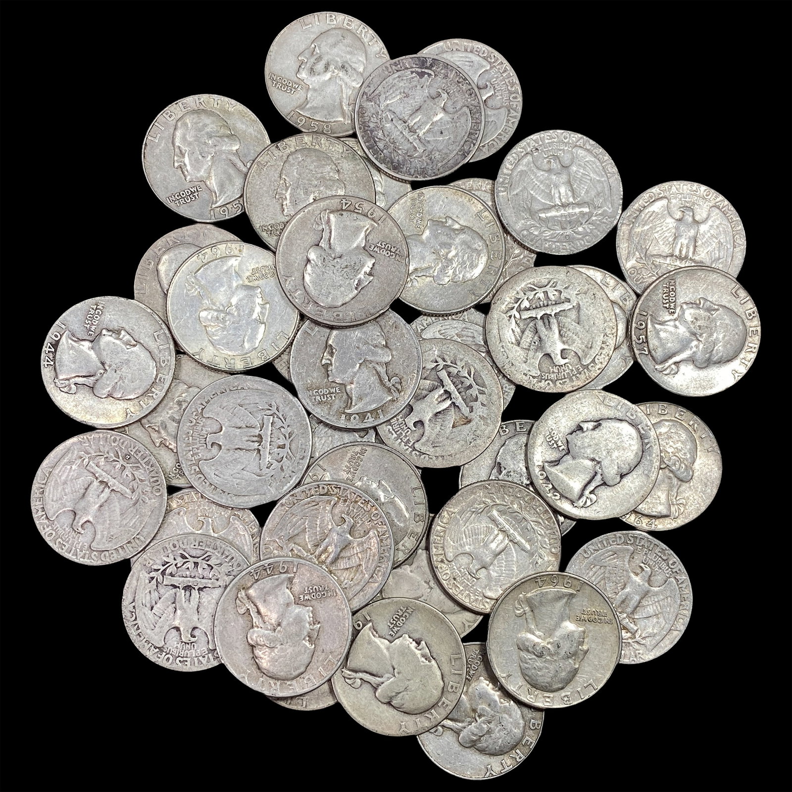 [40] 1934-1964 Washington Silver Quarter (1 of 2)