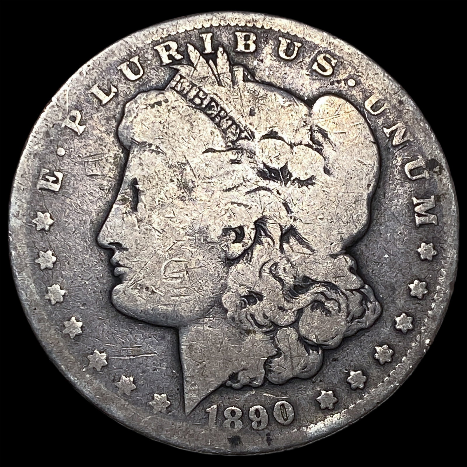 1890-CC Silver Morgan Dollar NICELY CIRCULATED: 1890-CC Silver Morgan Dollar NICELY CIRCULATED