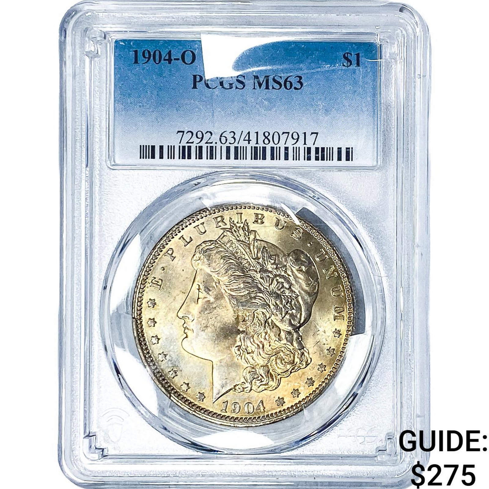 1904-O Morgan Silver Dollar PCGS MS63: 1904-O Morgan Silver Dollar PCGS MS63