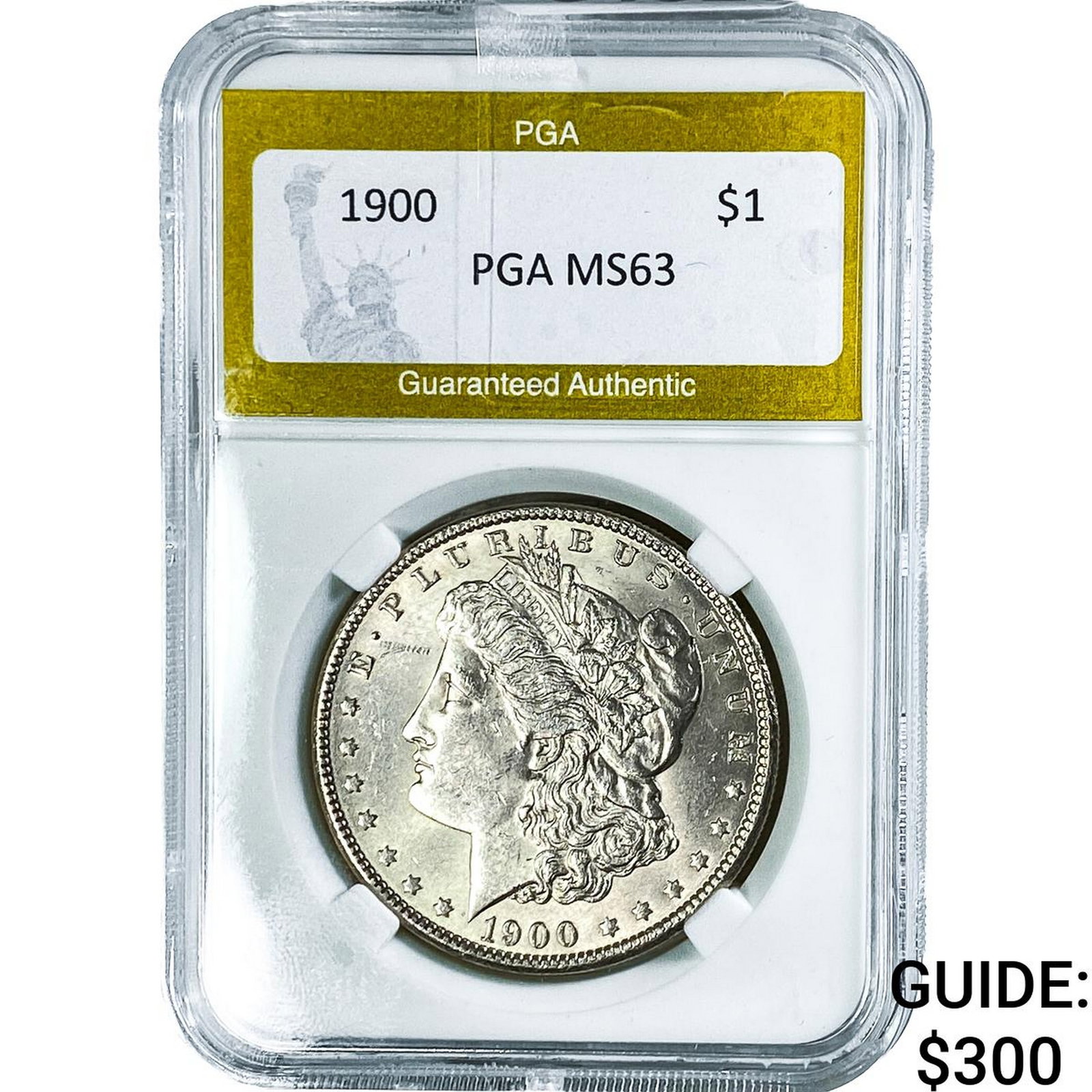 1900 Morgan Silver Dollar PGA MS63: 1900 Morgan Silver Dollar PGA MS63