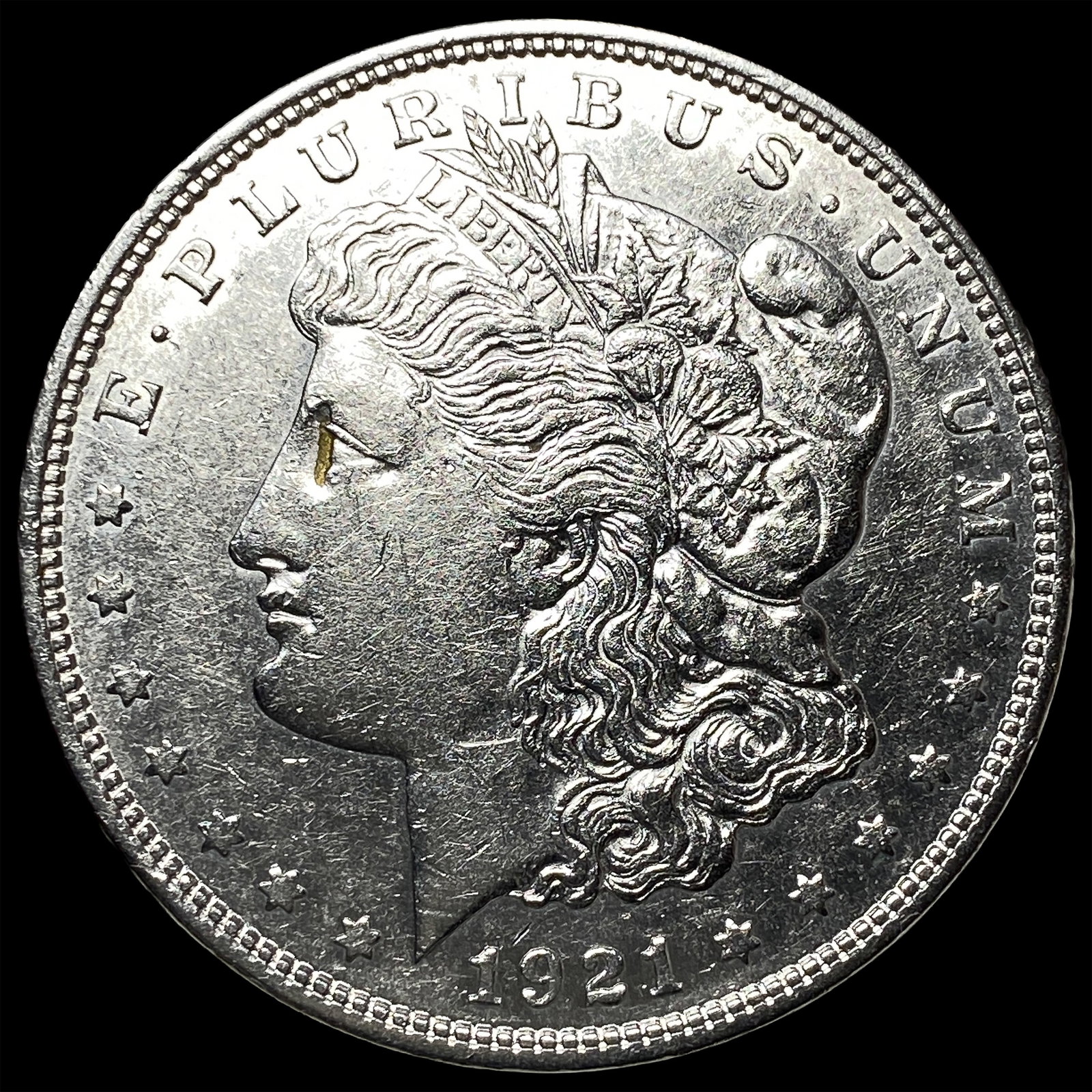 1921-D Morgan Silver Dollar CLOSELY UNCIRCULATED: 1921-D Morgan Silver Dollar CLOSELY UNCIRCULATED