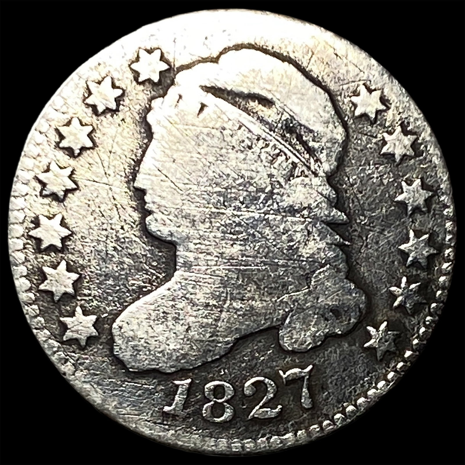 1827 Capped Bust Dime NICELY CIRCULATED (1 of 2)