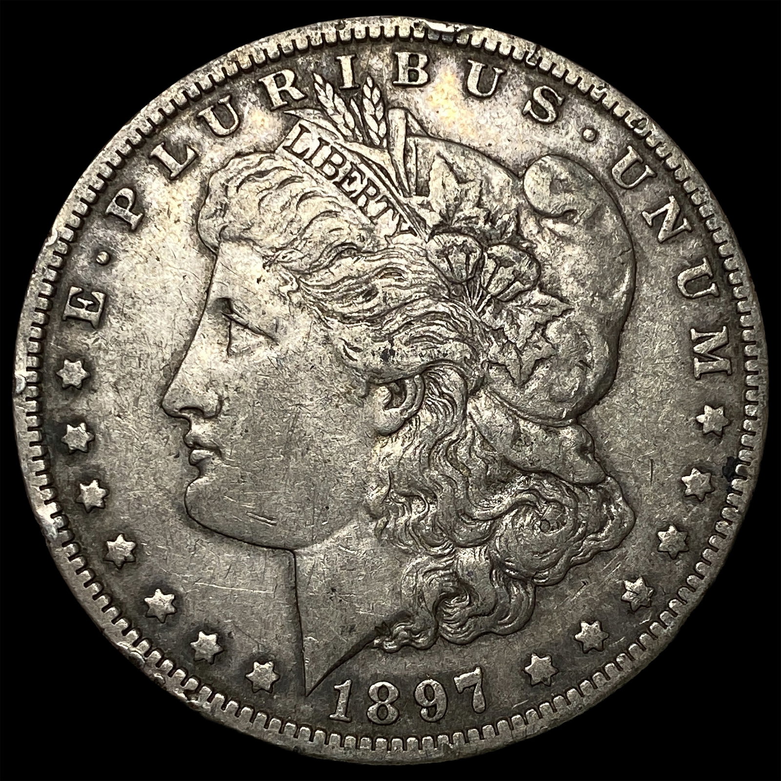 1897-O Morgan Silver Dollar NEARLY UNCIRCULATED: 1897-O Morgan Silver Dollar NEARLY UNCIRCULATED