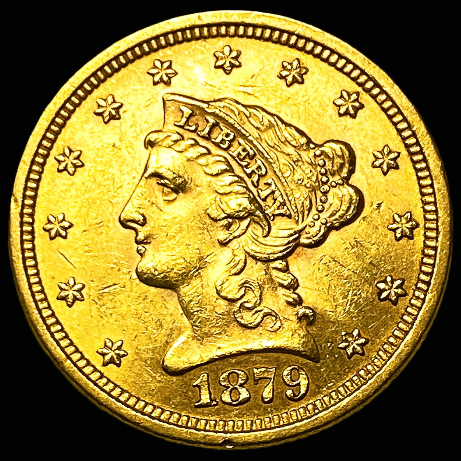 1879 Gold $2.50 Liberty Head Quarter Eagle UNCIRCULATED: 1879 Gold $2.50 Liberty Head Quarter Eagle UNCIRCULATED