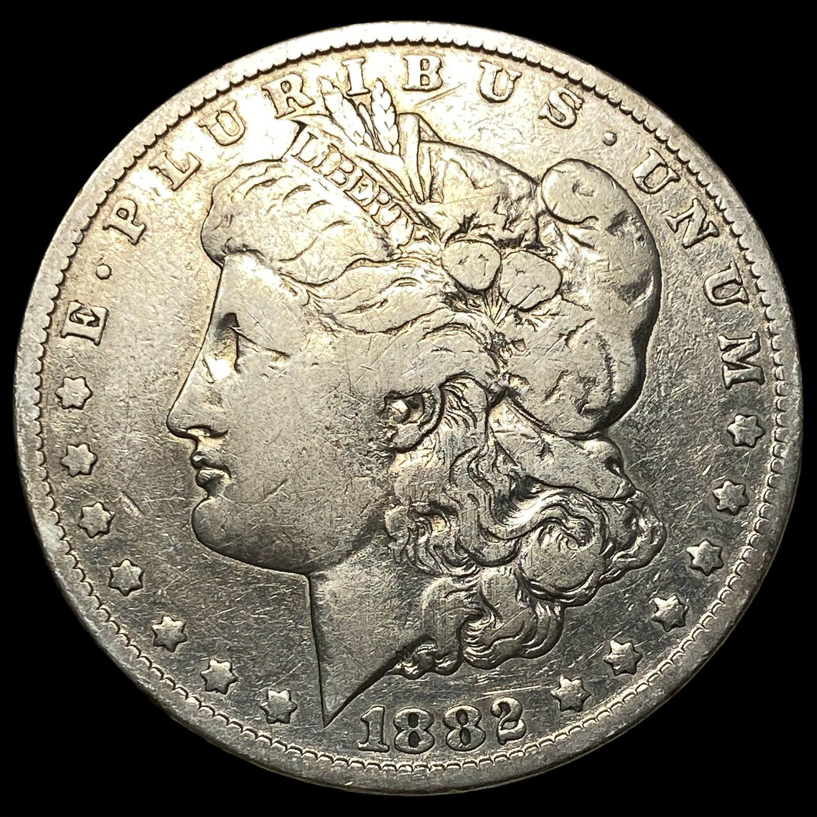 1882-CC Silver Morgan Dollar LIGHTLY CIRCULATED: 1882-CC Silver Morgan Dollar LIGHTLY CIRCULATED