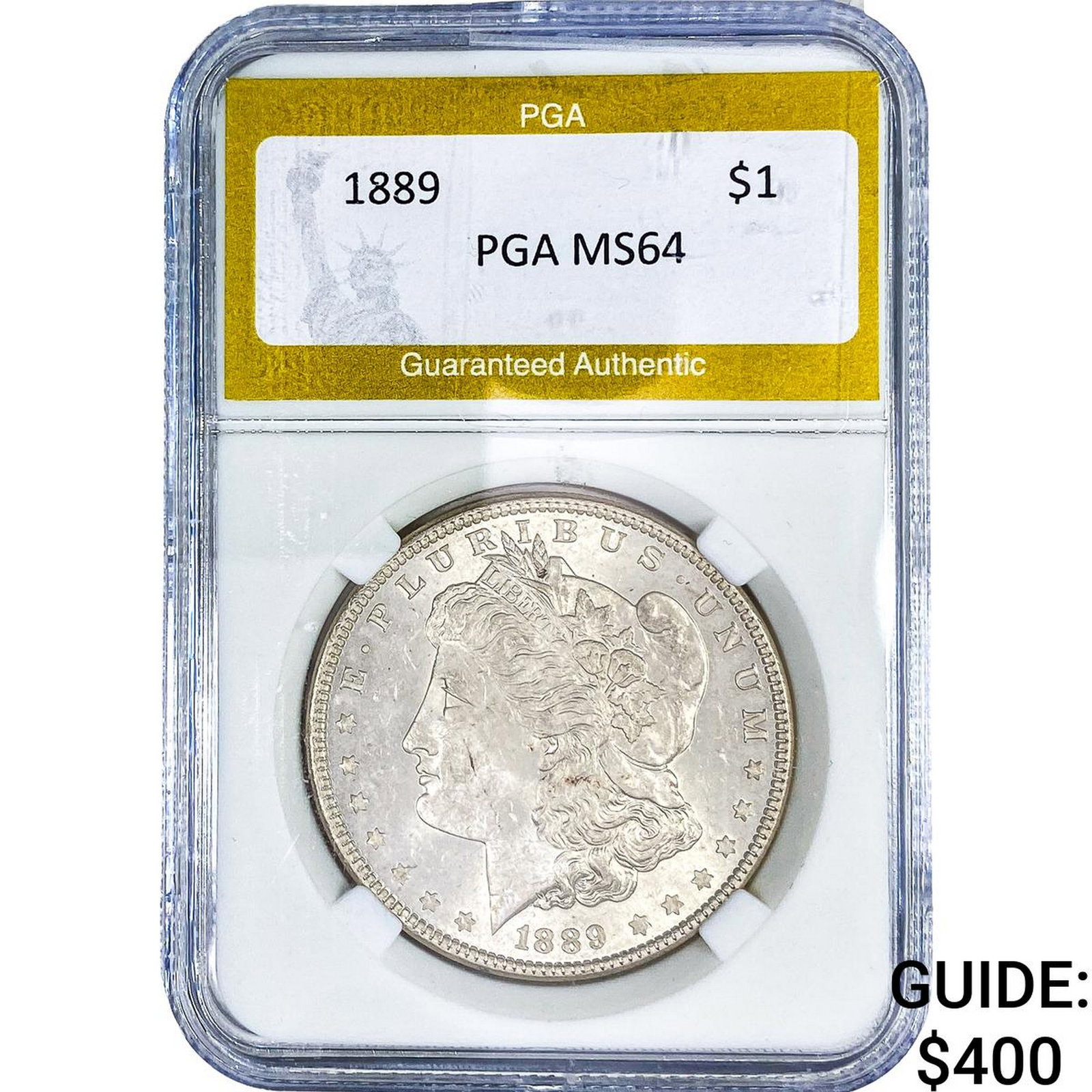 1889 Morgan Silver Dollar PGA MS64: 1889 Morgan Silver Dollar PGA MS64