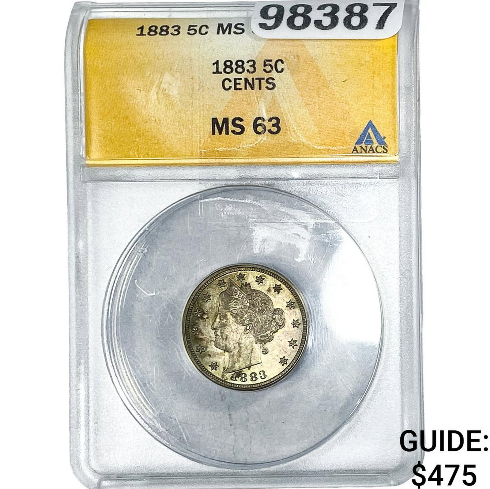 1883 Liberty Victory Nickel ANACS MS63 (1 of 2)