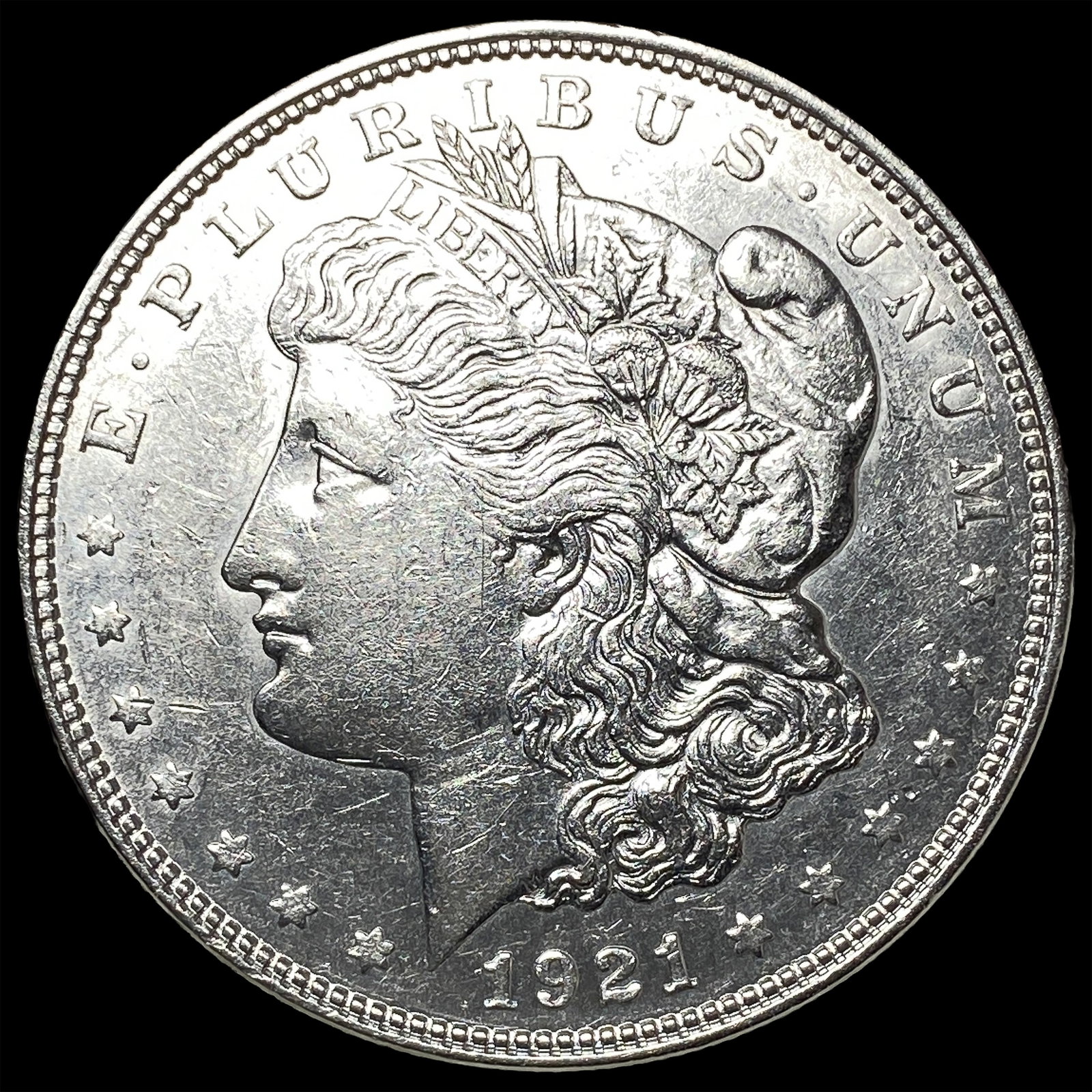 1921-D Silver Morgan Dollar CHOICE AU: 1921-D Silver Morgan Dollar CHOICE AU
