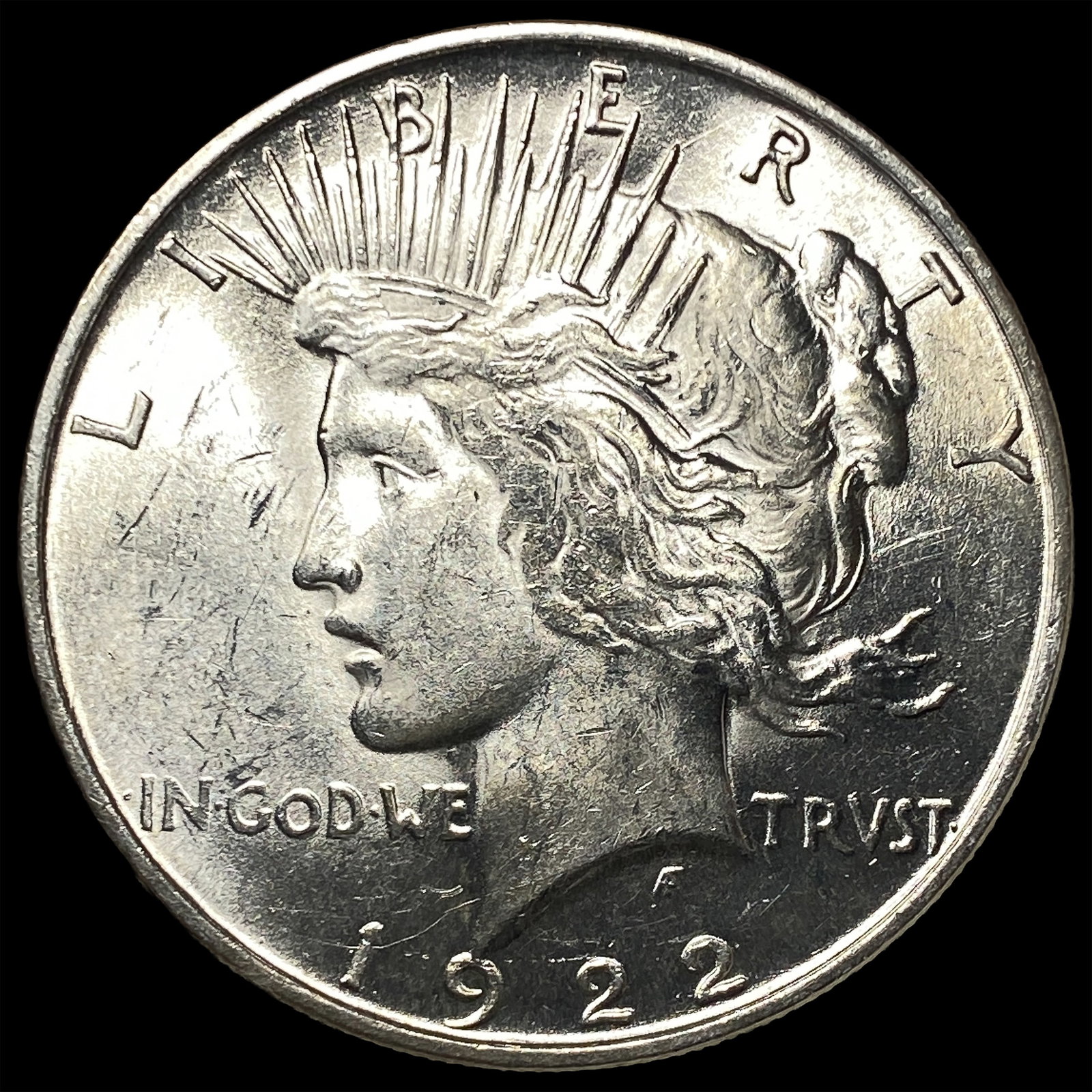 1922-D Silver Peace Dollar CHOICE BU: 1922-D Silver Peace Dollar CHOICE BU