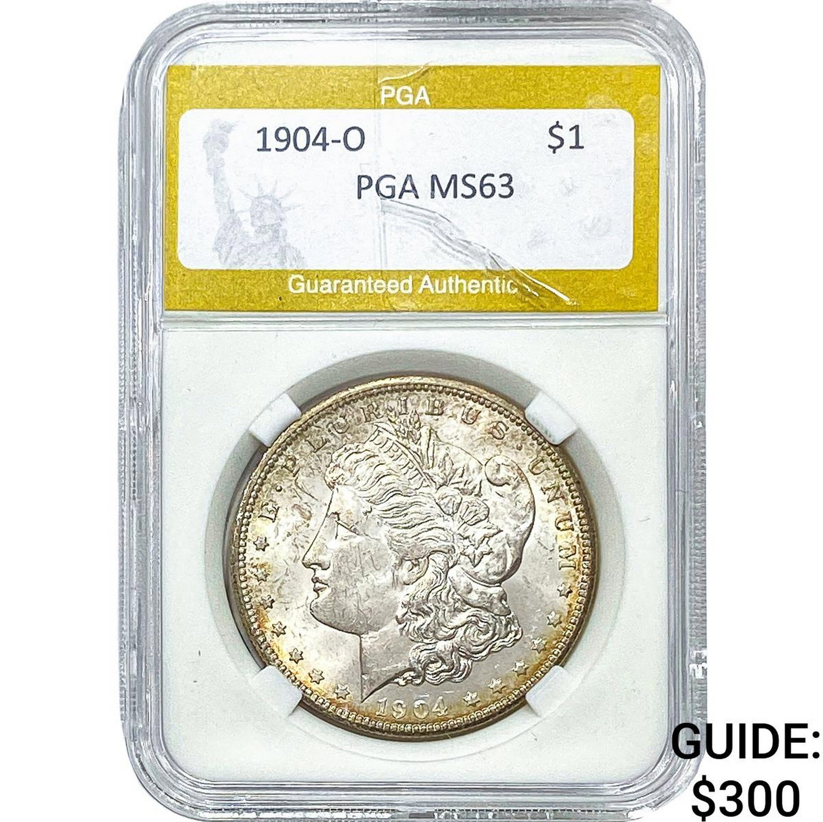 1904-O Morgan Silver Dollar PGA MS63: 1904-O Morgan Silver Dollar PGA MS63