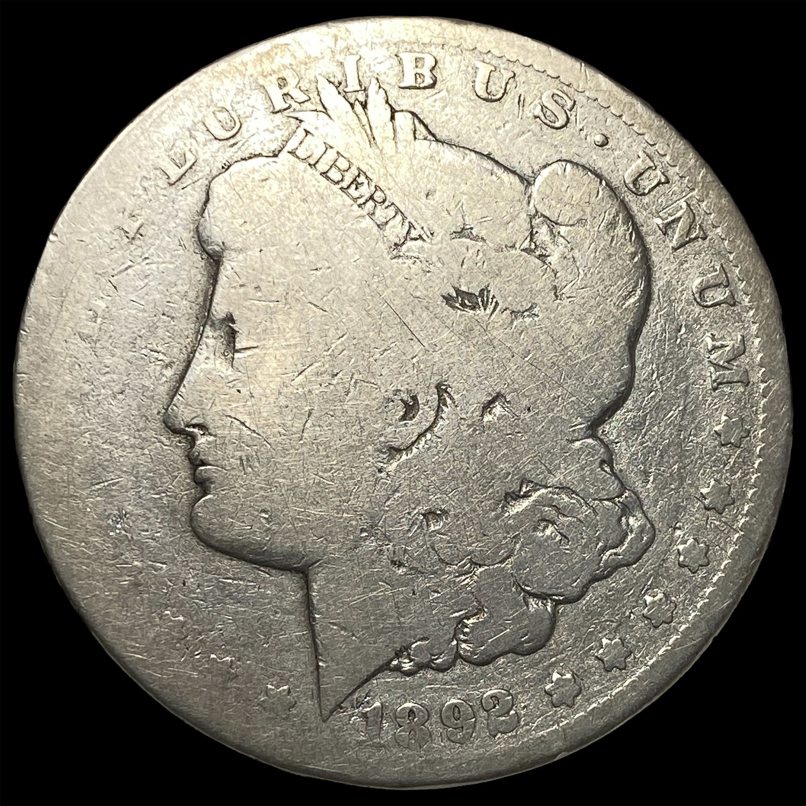 1892-CC Silver Morgan Dollar NICELY CIRCULATED: 1892-CC Silver Morgan Dollar NICELY CIRCULATED