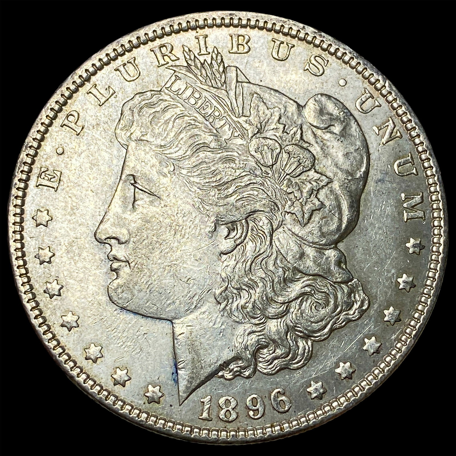 1896 Silver Morgan Dollar CLOSELY UNCIRCULATED: 1896 Silver Morgan Dollar CLOSELY UNCIRCULATED