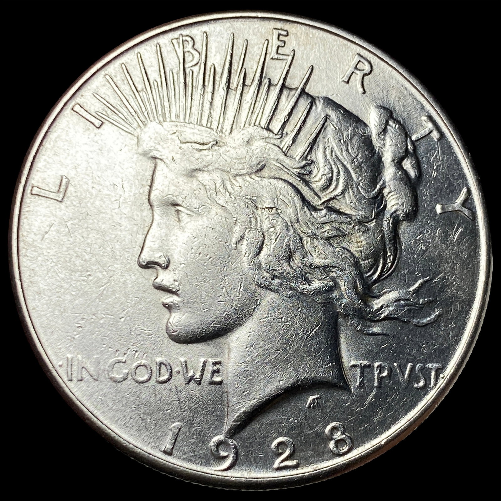 1928-S Silver Peace Dollar CLOSELY UNCIRCULATED: 1928-S Silver Peace Dollar CLOSELY UNCIRCULATED