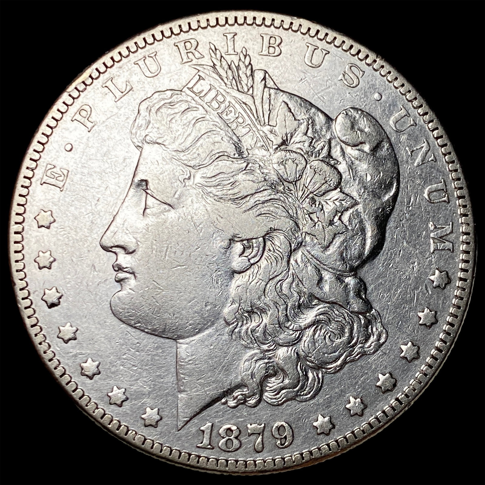 1879-S Rev 78 Silver Morgan Dollar CLOSELY UNCIRCULATED: 1879-S Rev 78 Silver Morgan Dollar CLOSELY UNCIRCULATED