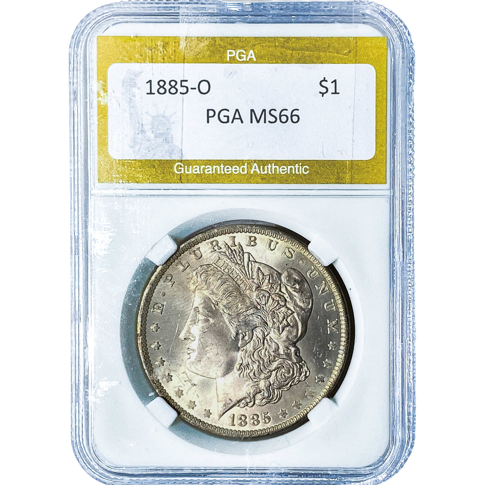 1885-O Morgan Silver Dollar PGA MS66: 1885-O Morgan Silver Dollar PGA MS66