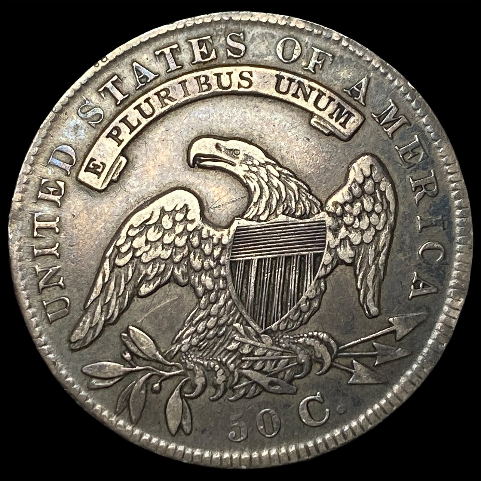 1834 Capped Bust Half Dollar CLOSELY UNCIRCULATED - 2