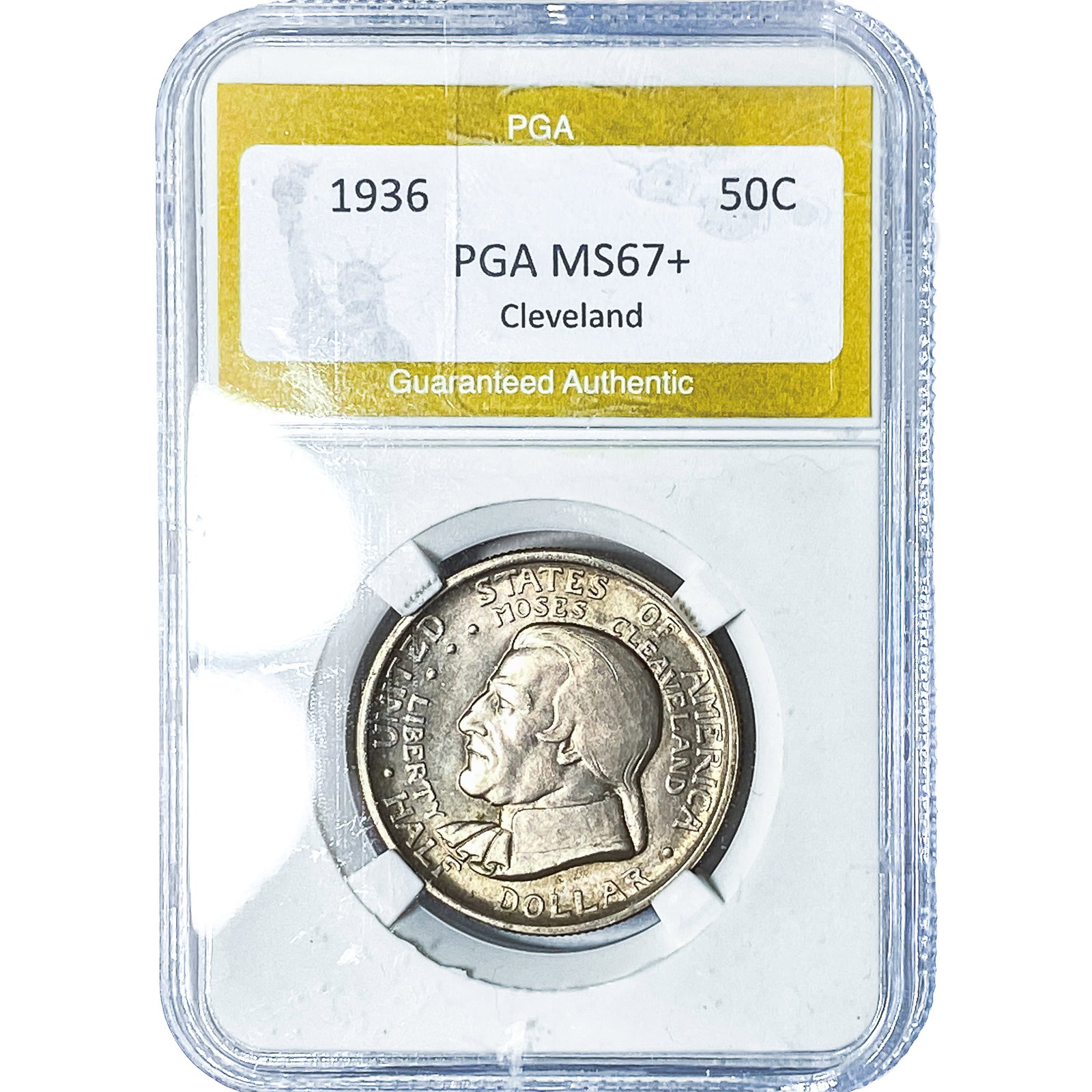 1936 Cleveland Half Dollar PGA MS67+: 1936 Cleveland Half Dollar PGA MS67+