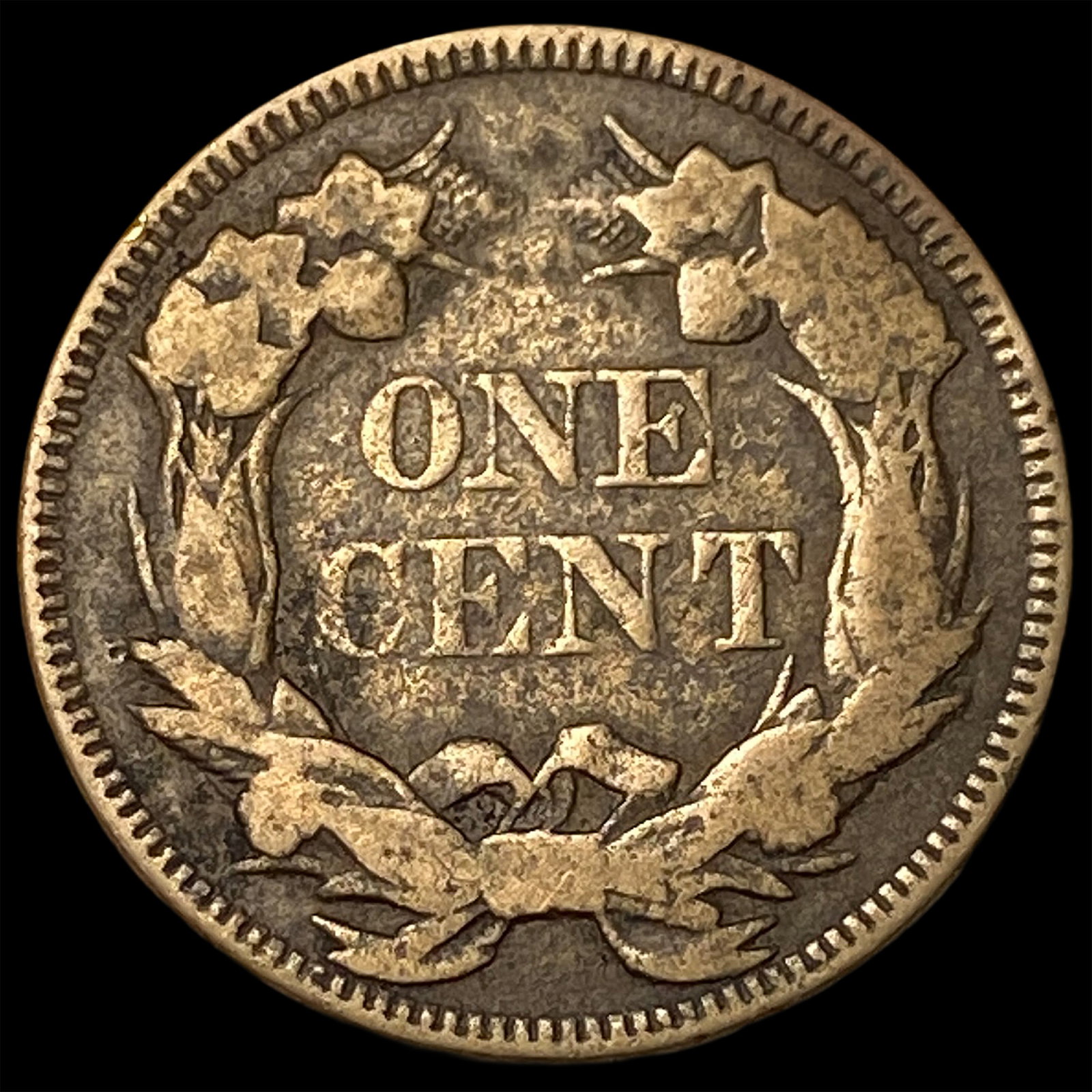 1857 Flying Eagle Cent NEARLY UNCIRCULATED - 2