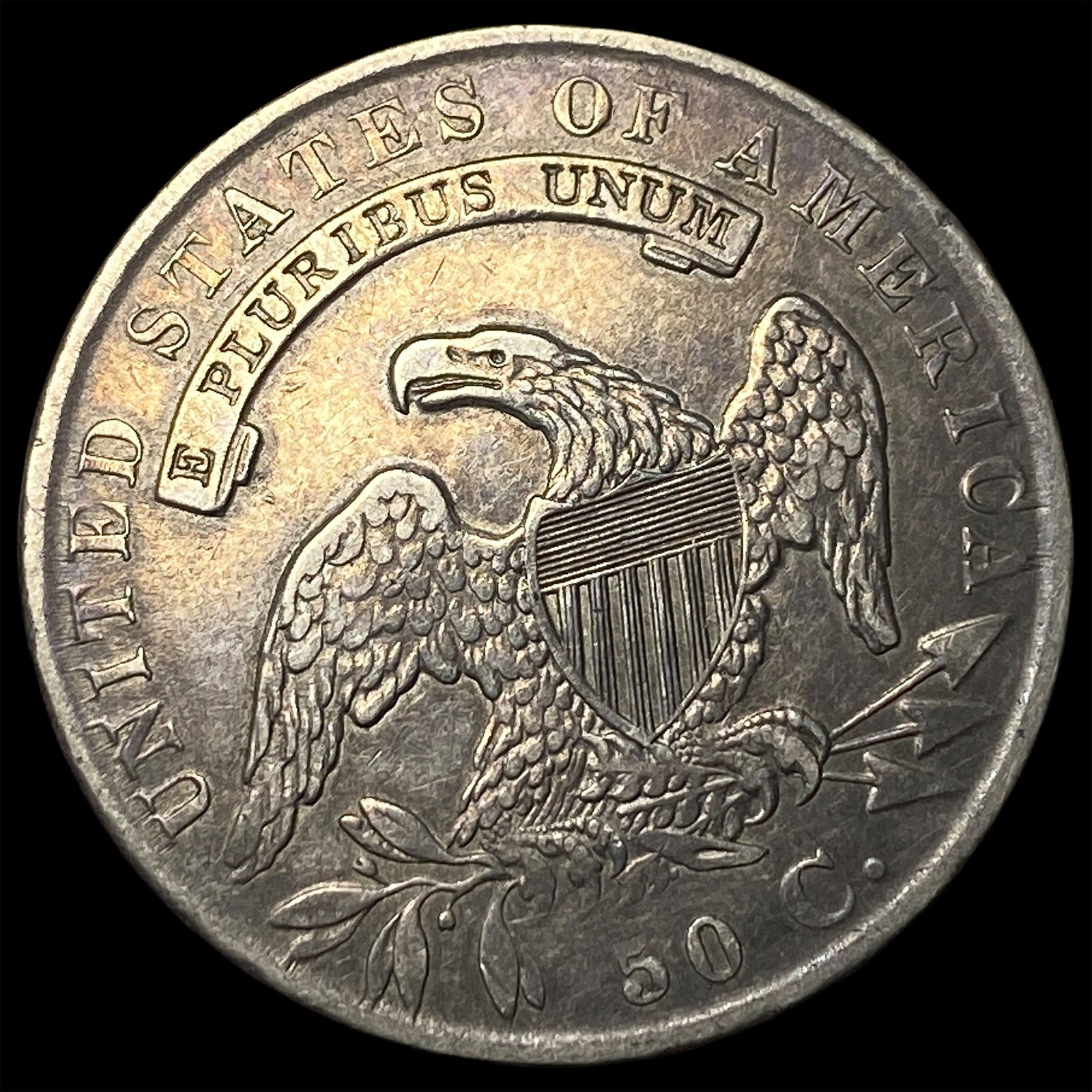 1835 Capped Bust Half Dollar CLOSELY UNCIRCULATED - 2