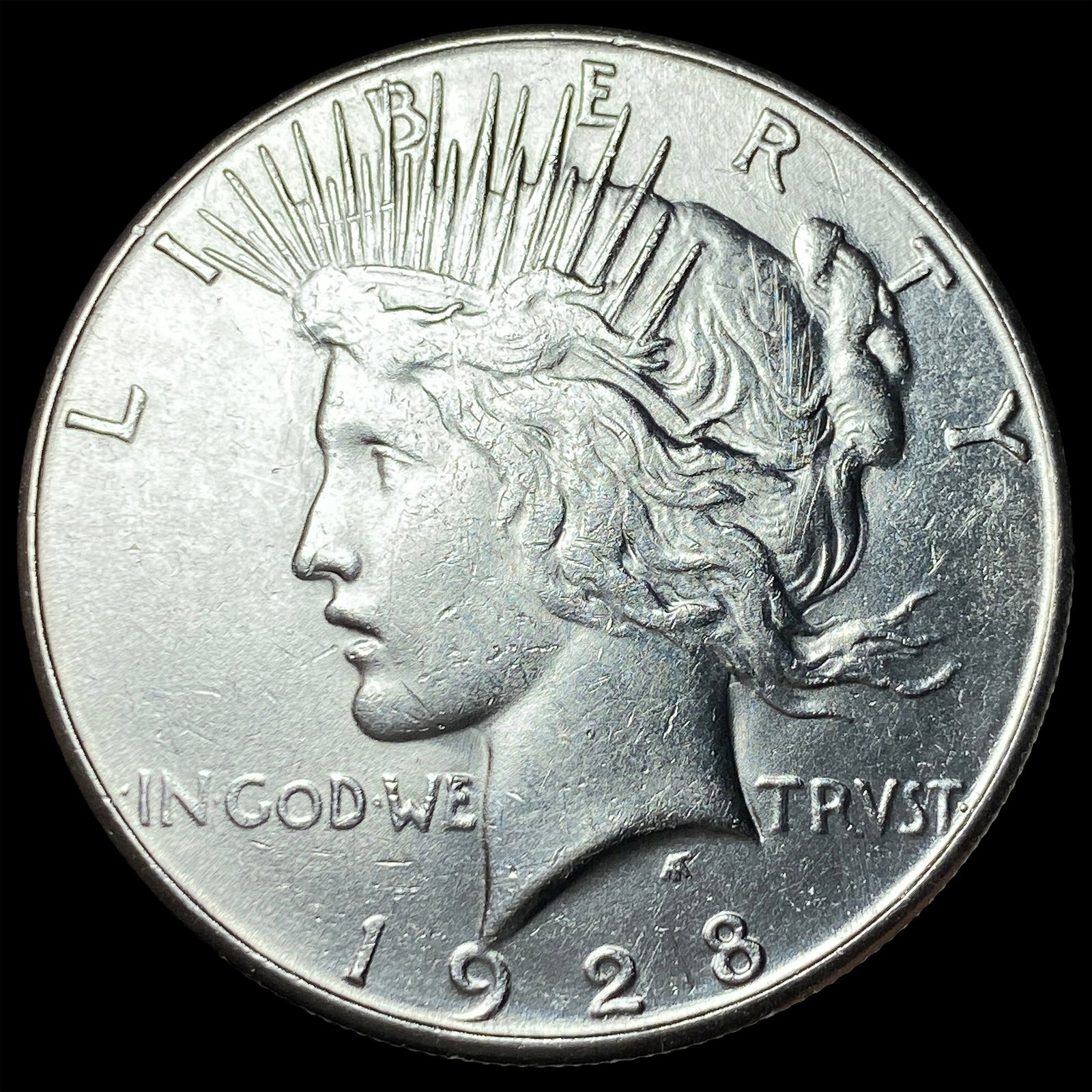 1928-S Silver Peace Dollar LIGHTLY CIRCULATED: 1928-S Silver Peace Dollar LIGHTLY CIRCULATED