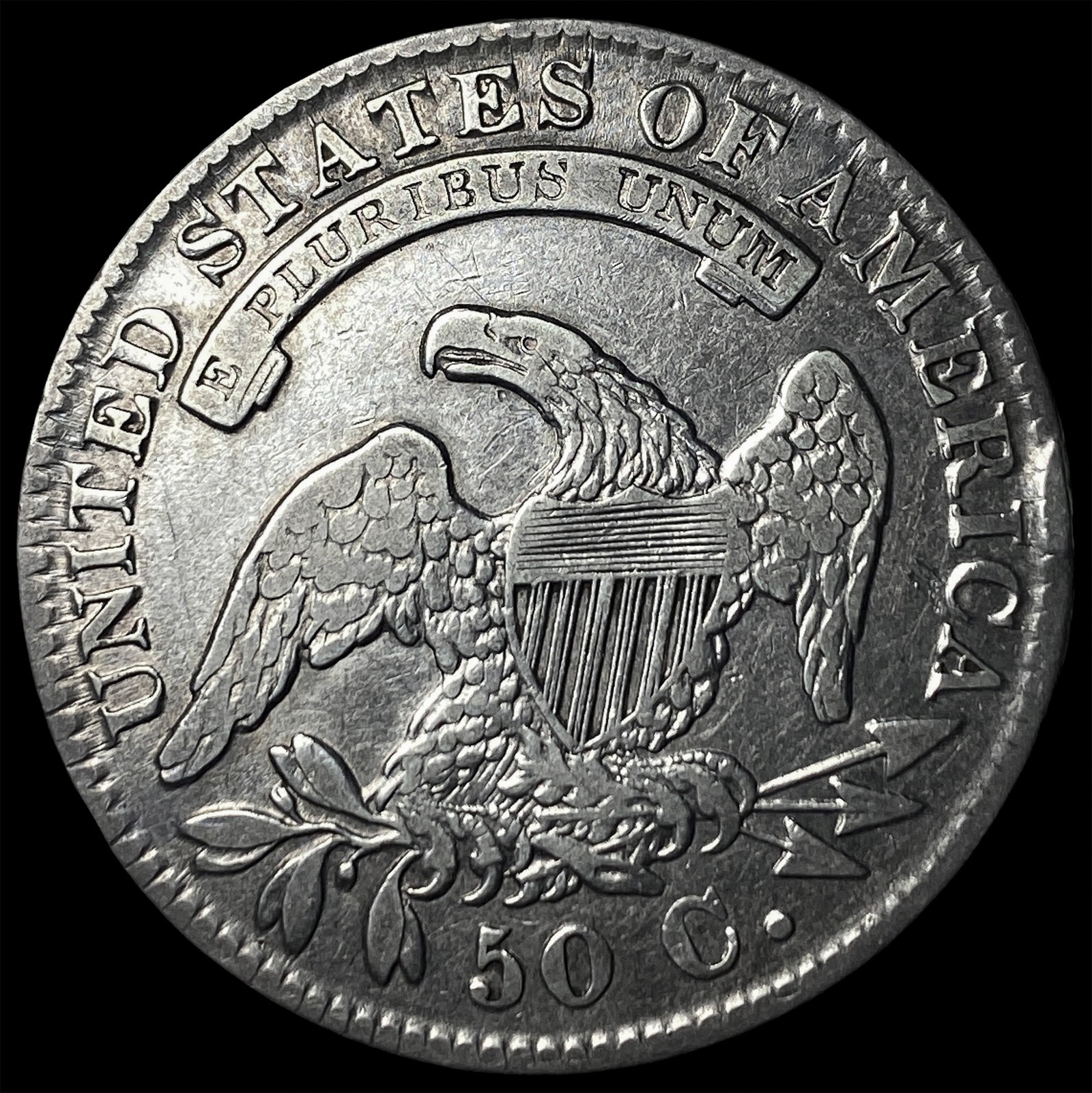 1832 Capped Bust Half Dollar LIGHTLY CIRCULATED - 2
