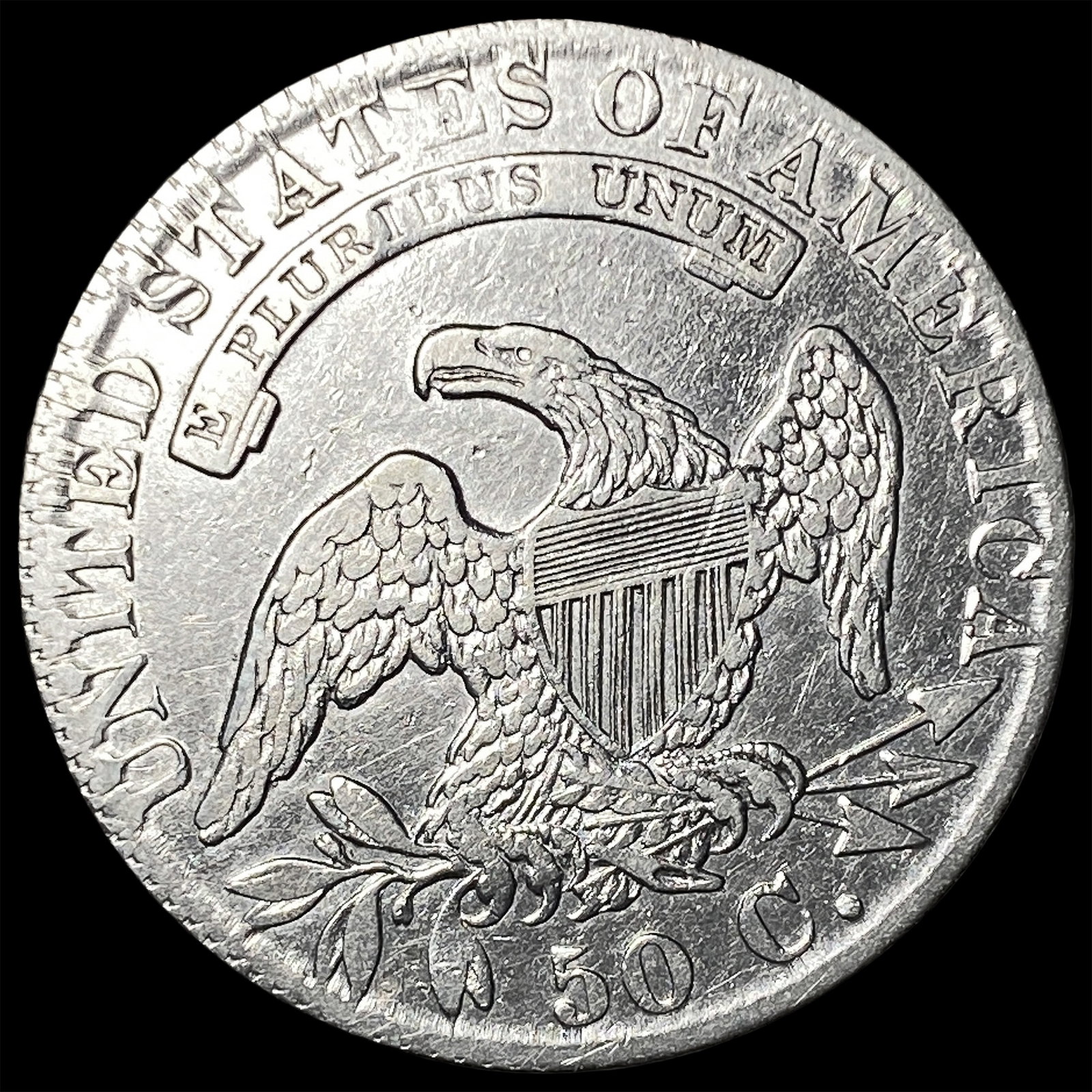 1831 Capped Bust Half Dollar CLOSELY UNCIRCULATED - 2