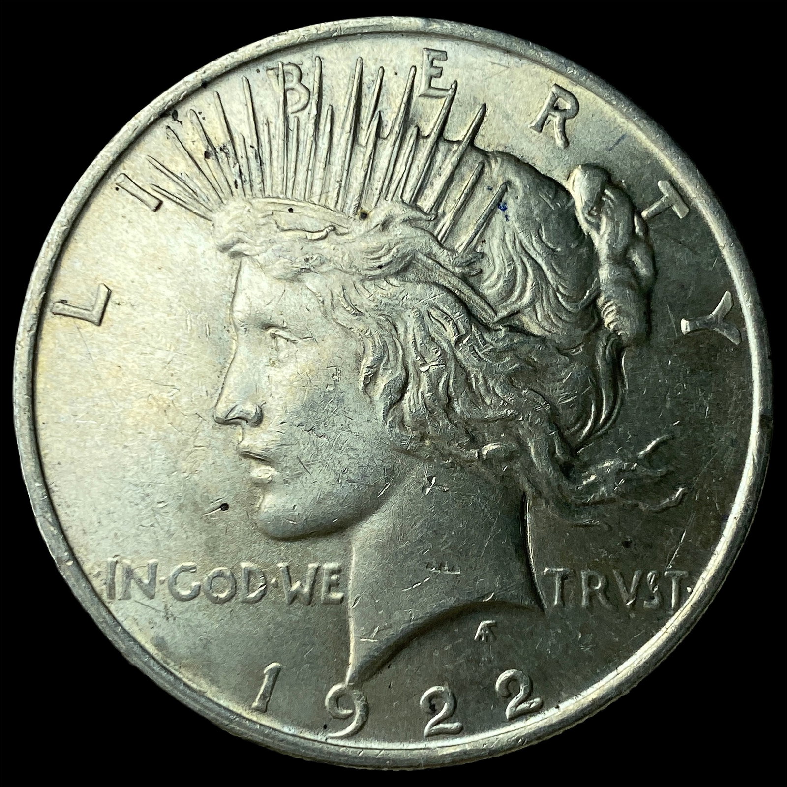 1922 Silver Peace Dollar GEM BU: 1922 Silver Peace Dollar GEM BU