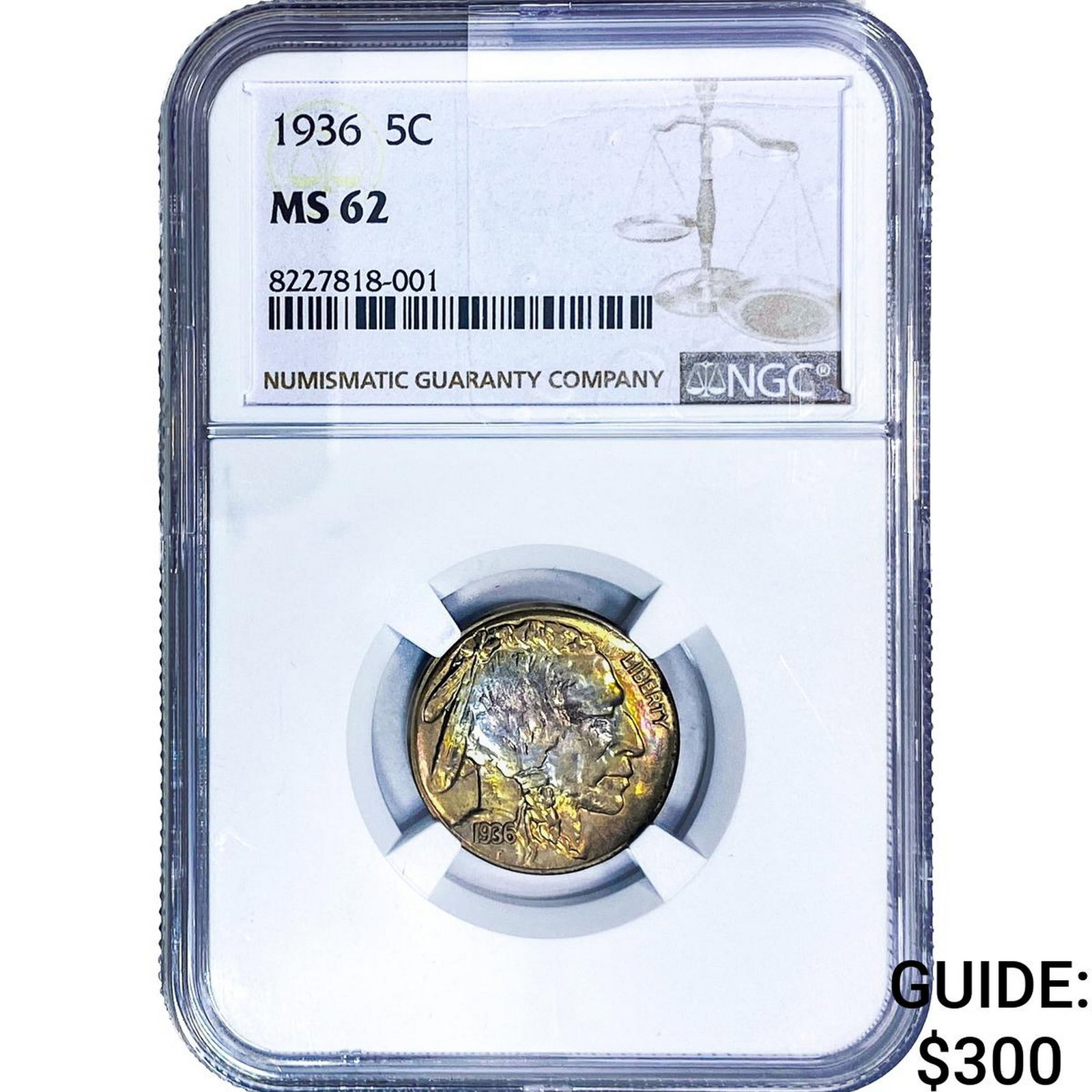 1936 Buffalo Nickel NGC MS62 (1 of 2)