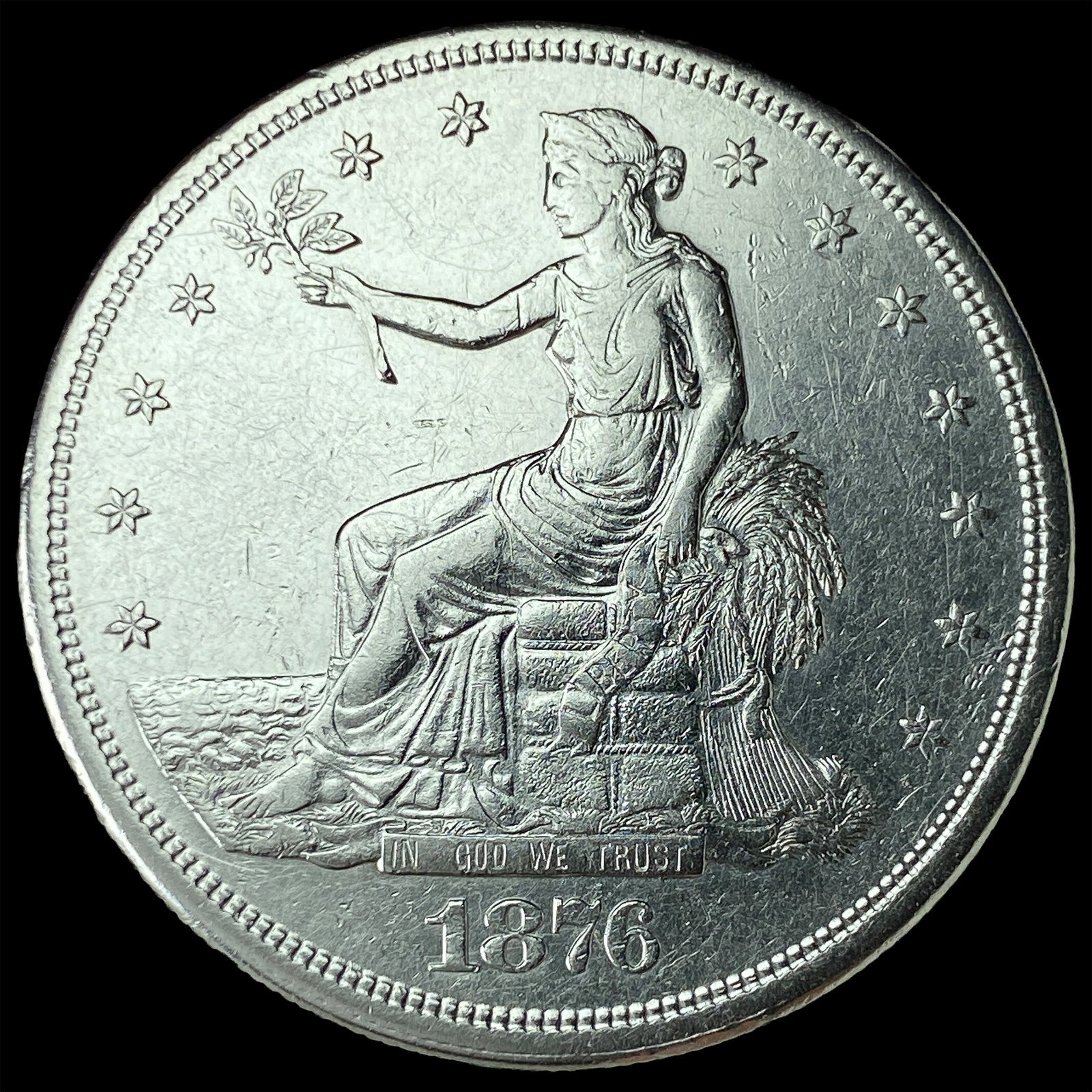 1876-S Silver Trade Dollar UNCIRCULATED: 1876-S Silver Trade Dollar UNCIRCULATED
