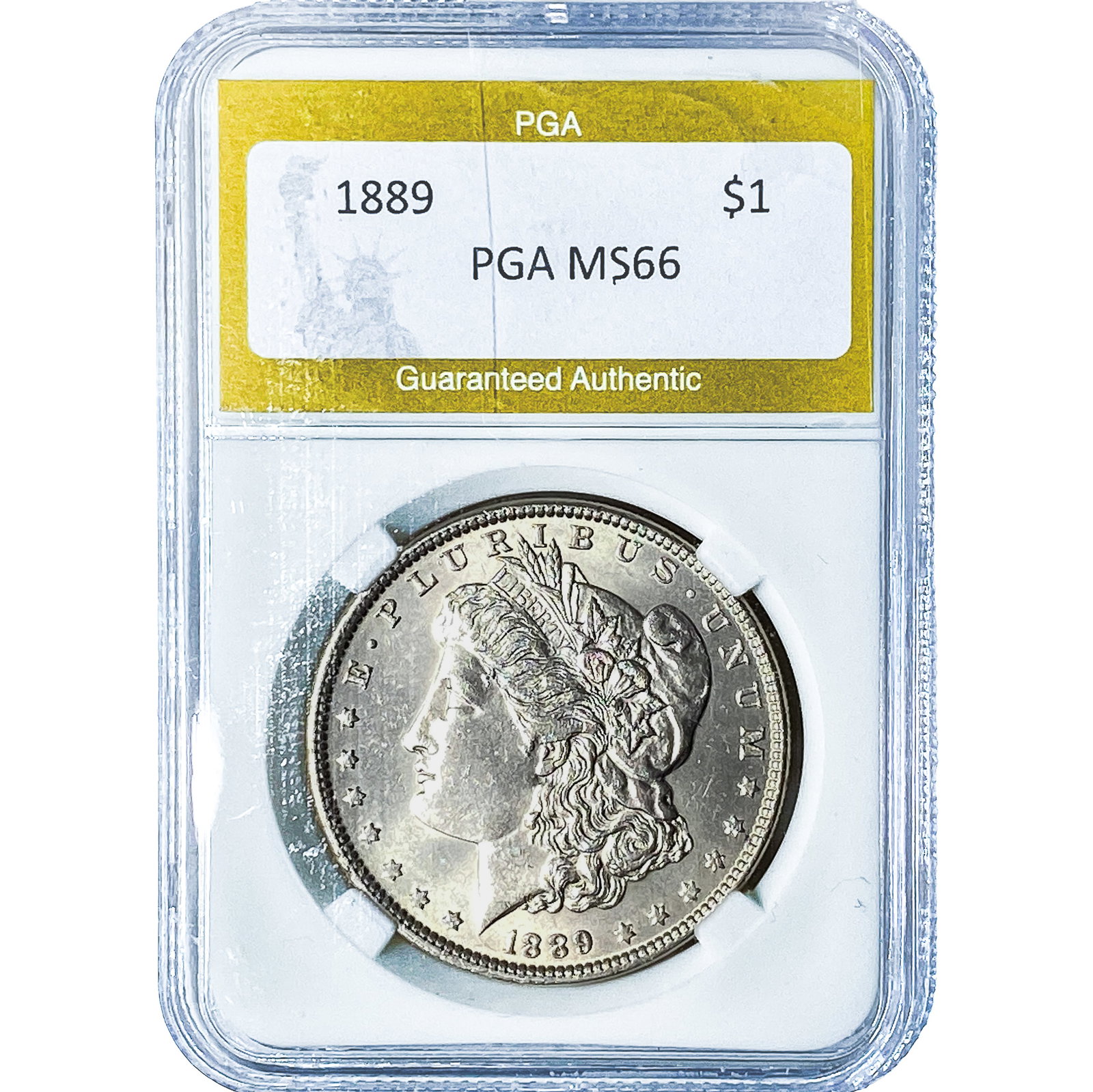 1889 Morgan Silver Dollar PGA MS66: 1889 Morgan Silver Dollar PGA MS66