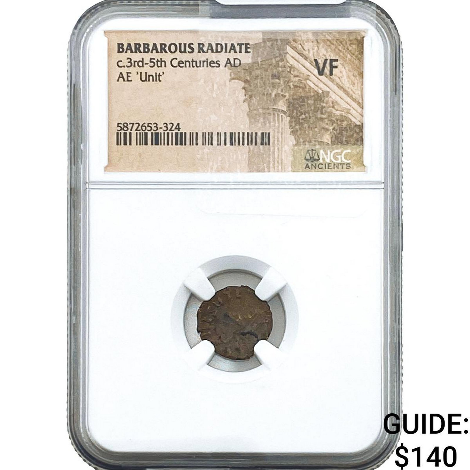 Barbarous Radiate c.3rd-5th Cent. AD Bronze Unit NGC F: Barbarous Radiate c.3rd-5th Cent. AD Bronze Unit NGC F