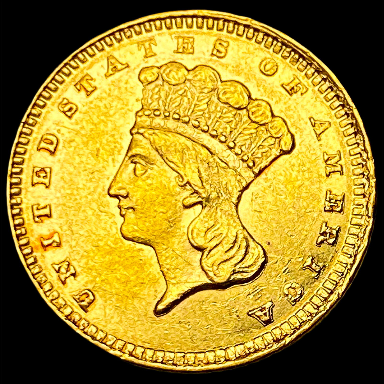 1885 Gold $1 Indian Princess Head UNCIRCULATED: 1885 Gold $1 Indian Princess Head UNCIRCULATED
