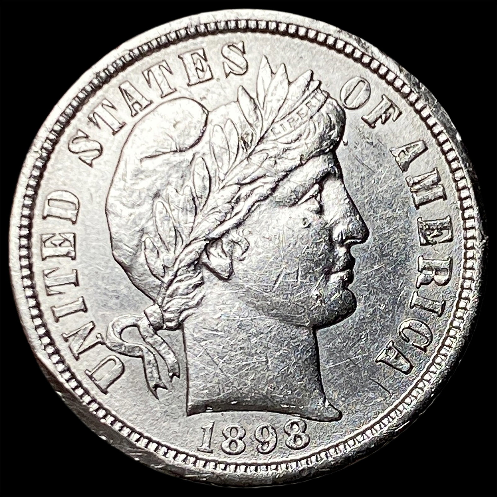 1898-S Silver Barber Dime CHOICE AU (1 of 2)