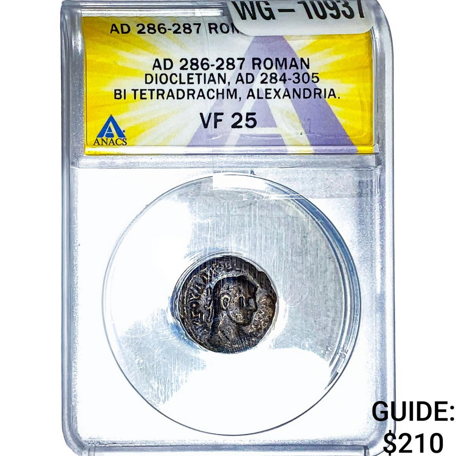 Diocletian, AD 284-305 BI Tetradrachm ANACS VF25 (1 of 2)