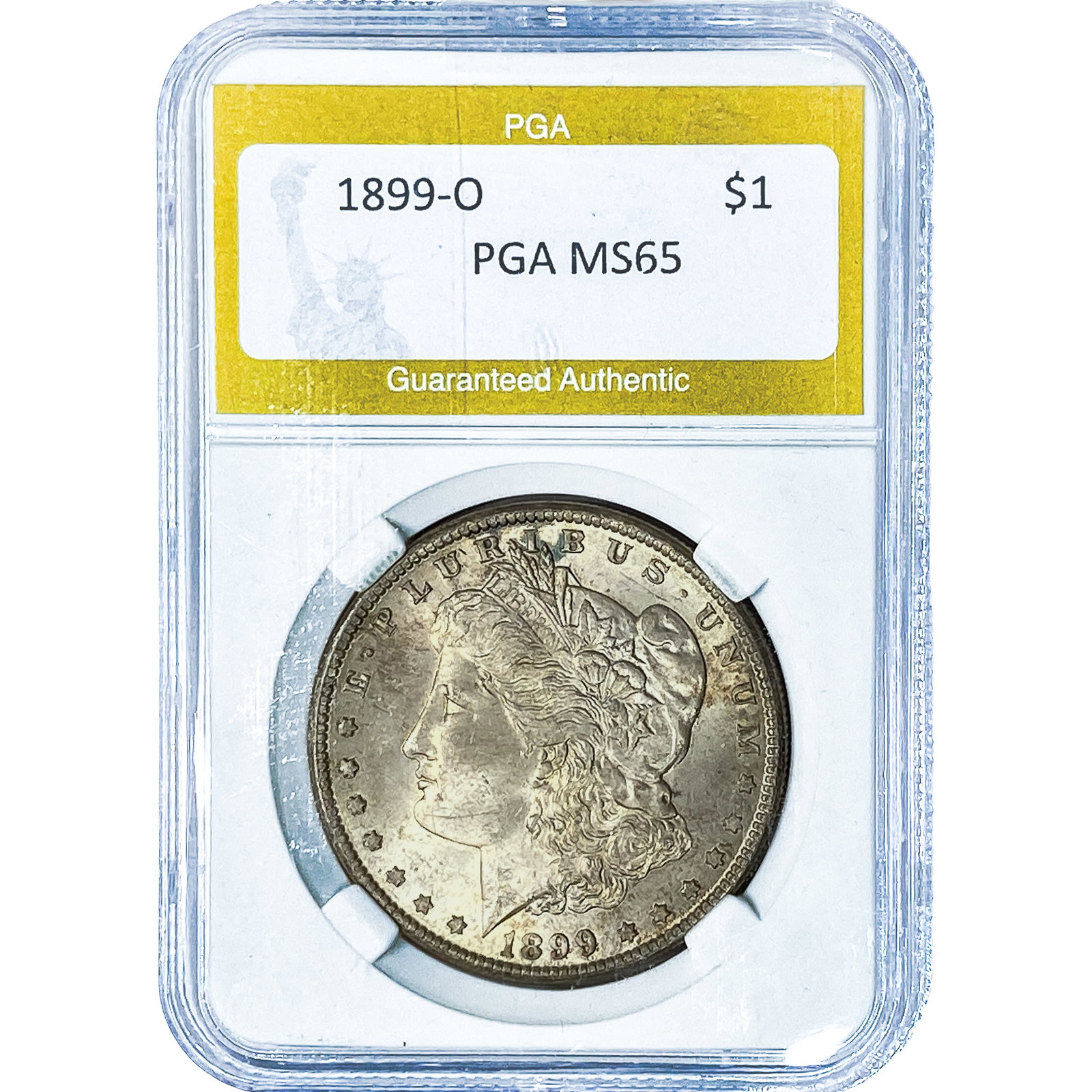 1899-O Morgan Silver Dollar PGA MS65: 1899-O Morgan Silver Dollar PGA MS65
