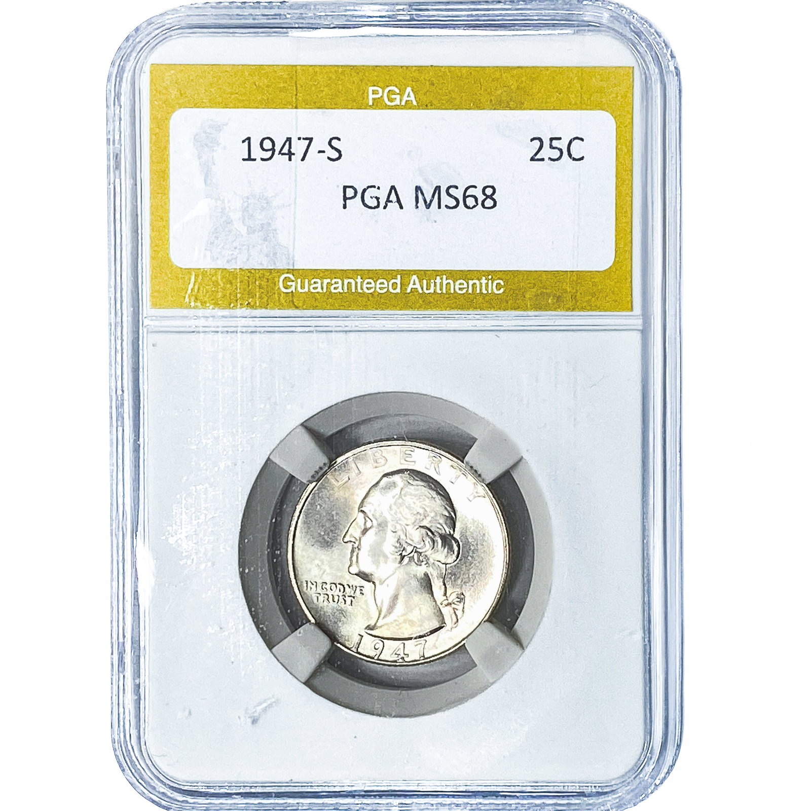 1947-S Washington Silver Quarter PGA MS68 (1 of 2)