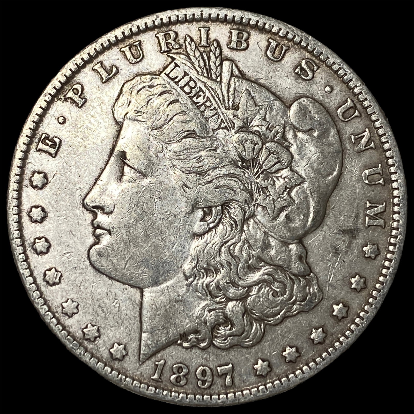 1897-O Silver Morgan Dollar NEARLY UNCIRCULATED: 1897-O Silver Morgan Dollar NEARLY UNCIRCULATED