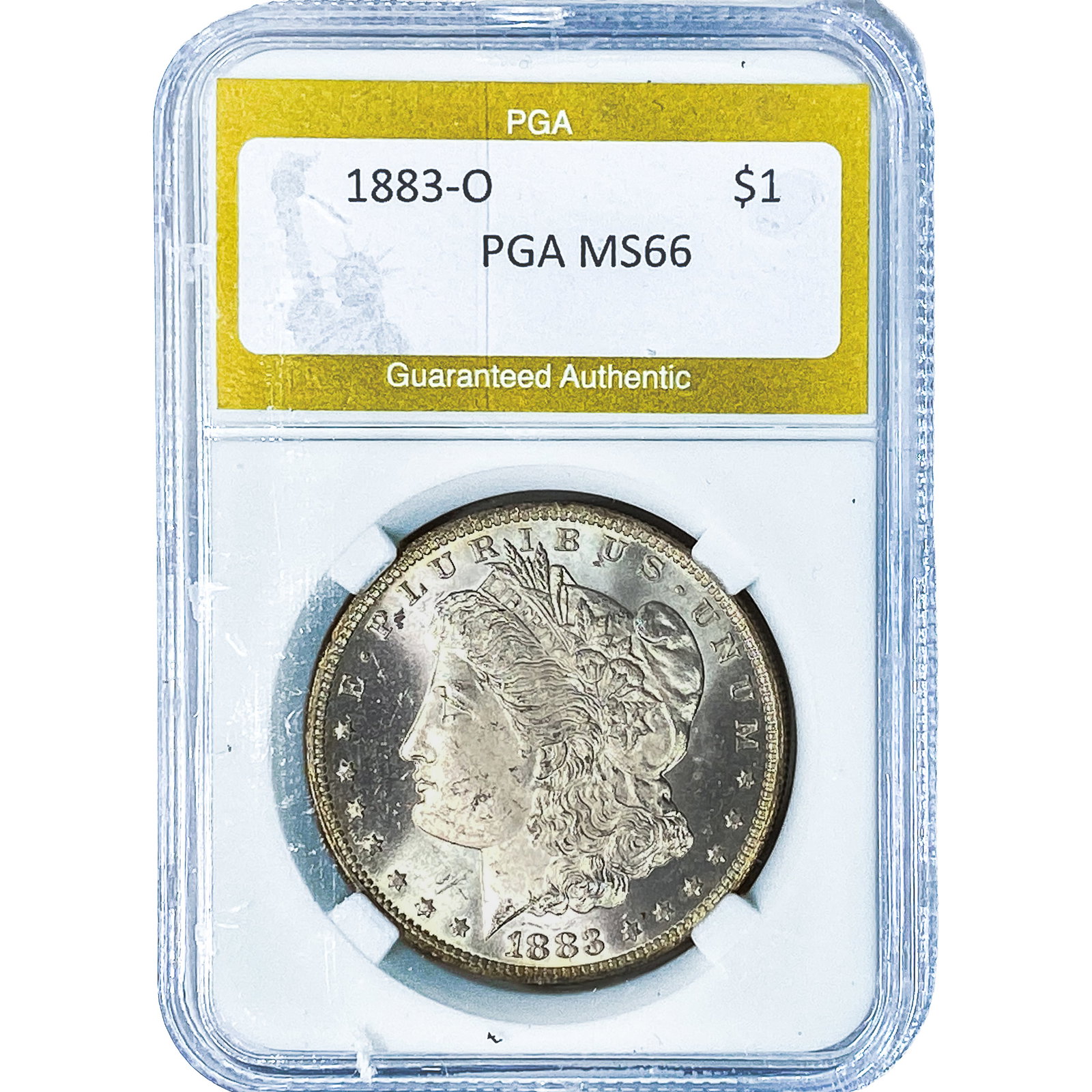 1883-O Morgan Silver Dollar PGA MS66: 1883-O Morgan Silver Dollar PGA MS66
