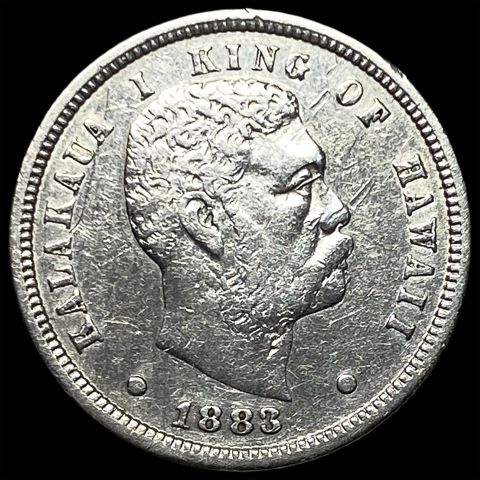 1883 Hawaii Silver Dime CLOSELY UNCIRCULATED (1 of 2)