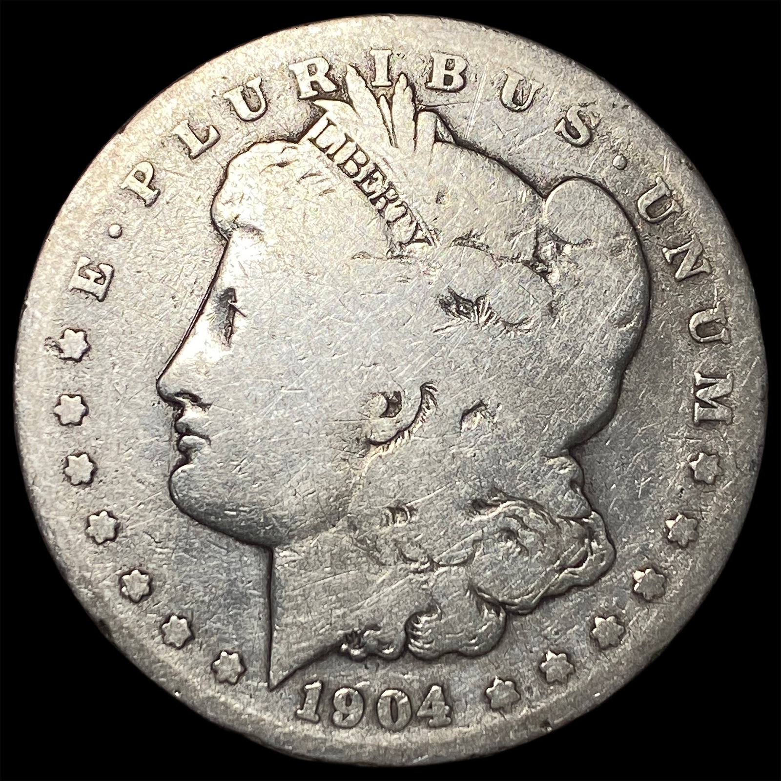 1904-S Silver Morgan Dollar NICELY CIRCULATED: 1904-S Silver Morgan Dollar NICELY CIRCULATED