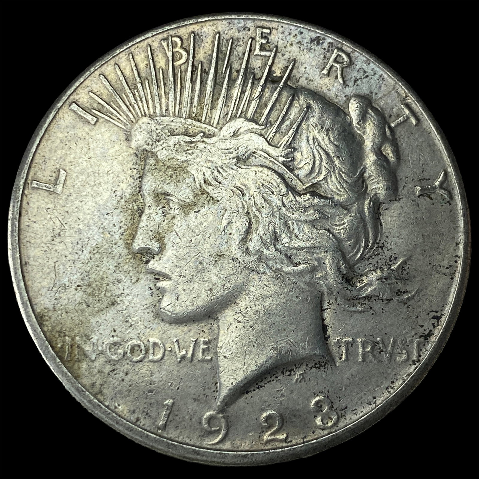 1923-S Silver Peace Dollar CLOSELY UNCIRCULATED: 1923-S Silver Peace Dollar CLOSELY UNCIRCULATED