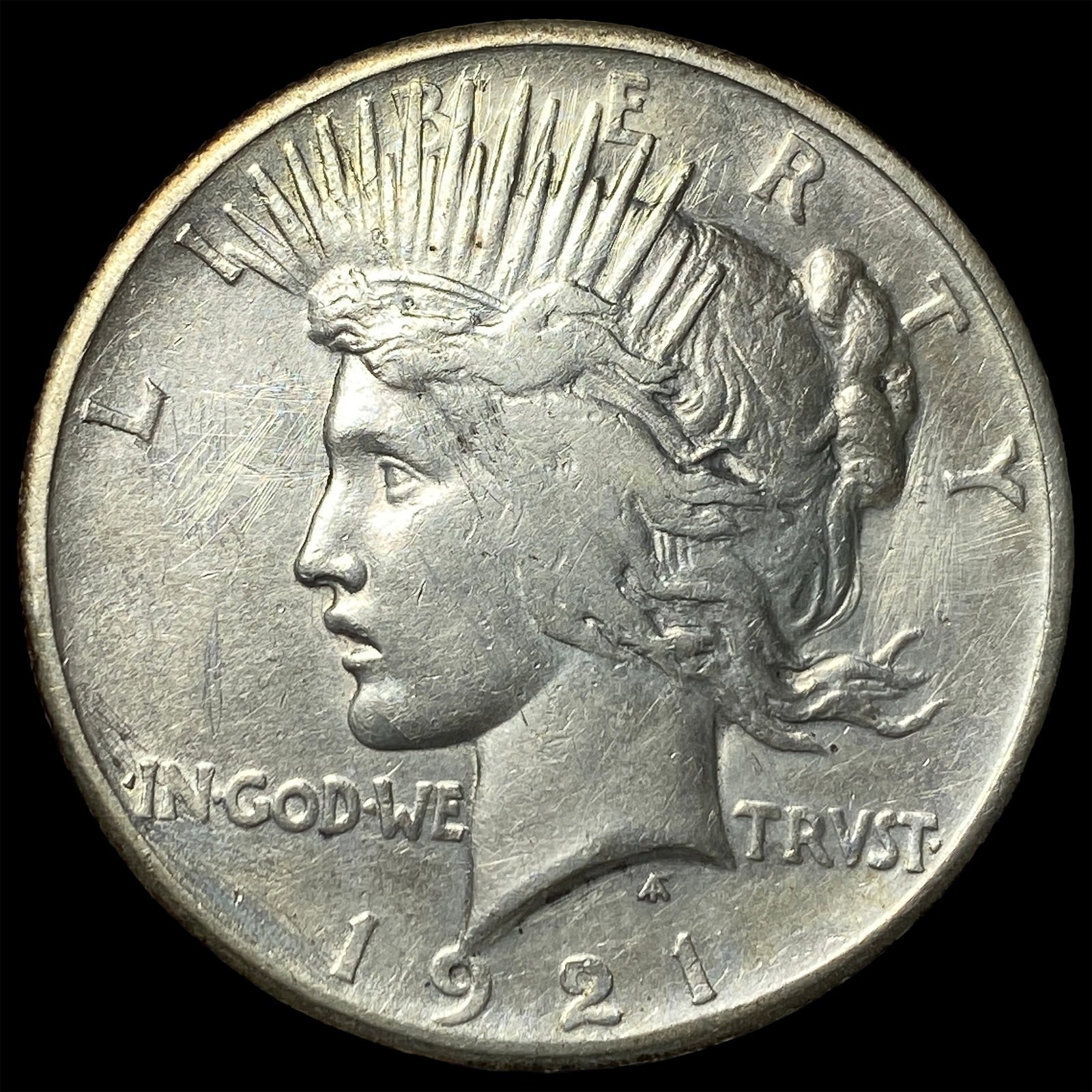 1921 Silver Peace Dollar NEARLY UNCIRCULATED: 1921 Silver Peace Dollar NEARLY UNCIRCULATED