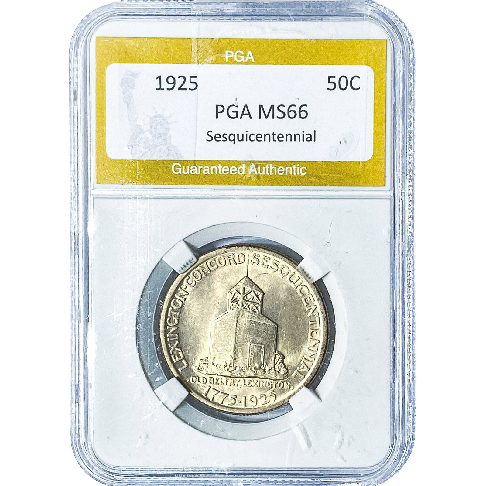 1925 Sesquicentennial Half Dollar PGA MS66: 1925 Sesquicentennial Half Dollar PGA MS66