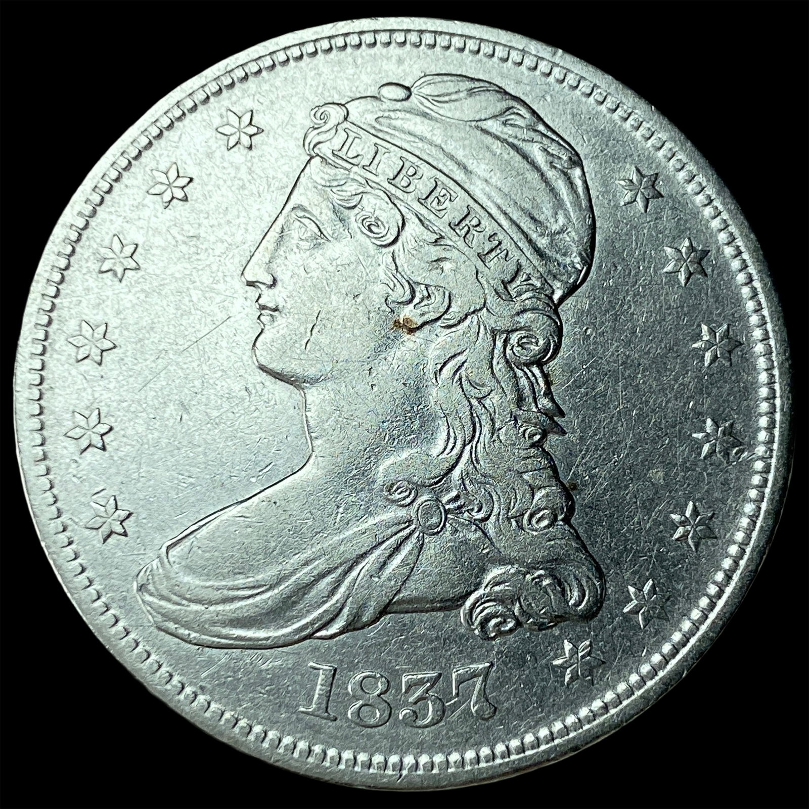 1837 Capped Bust Half Dollar UNCIRCULATED: 1837 Capped Bust Half Dollar UNCIRCULATED