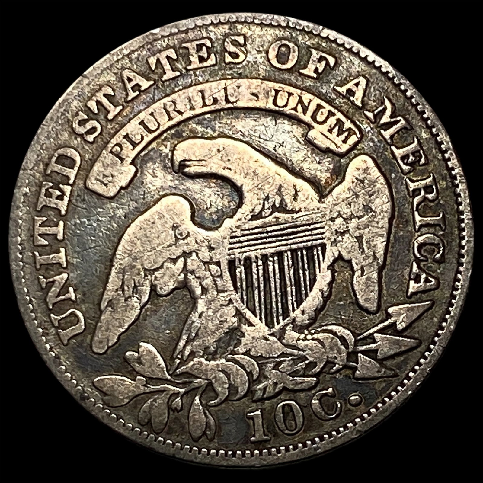 1836 Silver Capped Bust Dime NICELY CIRCULATED - 2