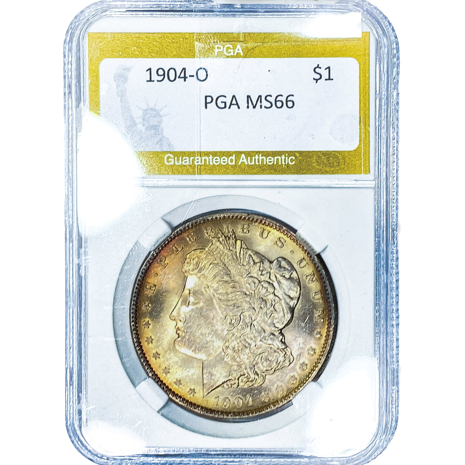 1904-O Morgan Silver Dollar PGA MS66: 1904-O Morgan Silver Dollar PGA MS66