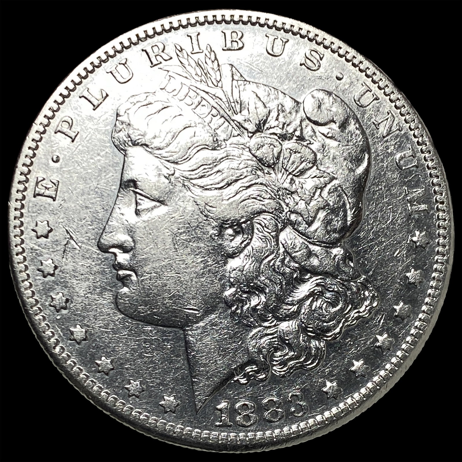 1883-S Silver Morgan Dollar CLOSELY UNCIRCULATED: 1883-S Silver Morgan Dollar CLOSELY UNCIRCULATED