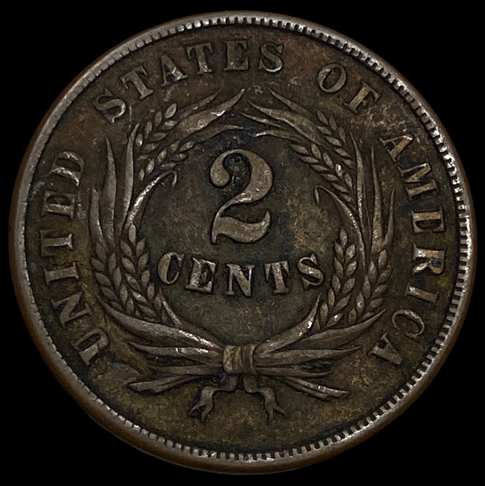 1864 Two-Cent Piece CLOSELY UNCIRCULATED - 2