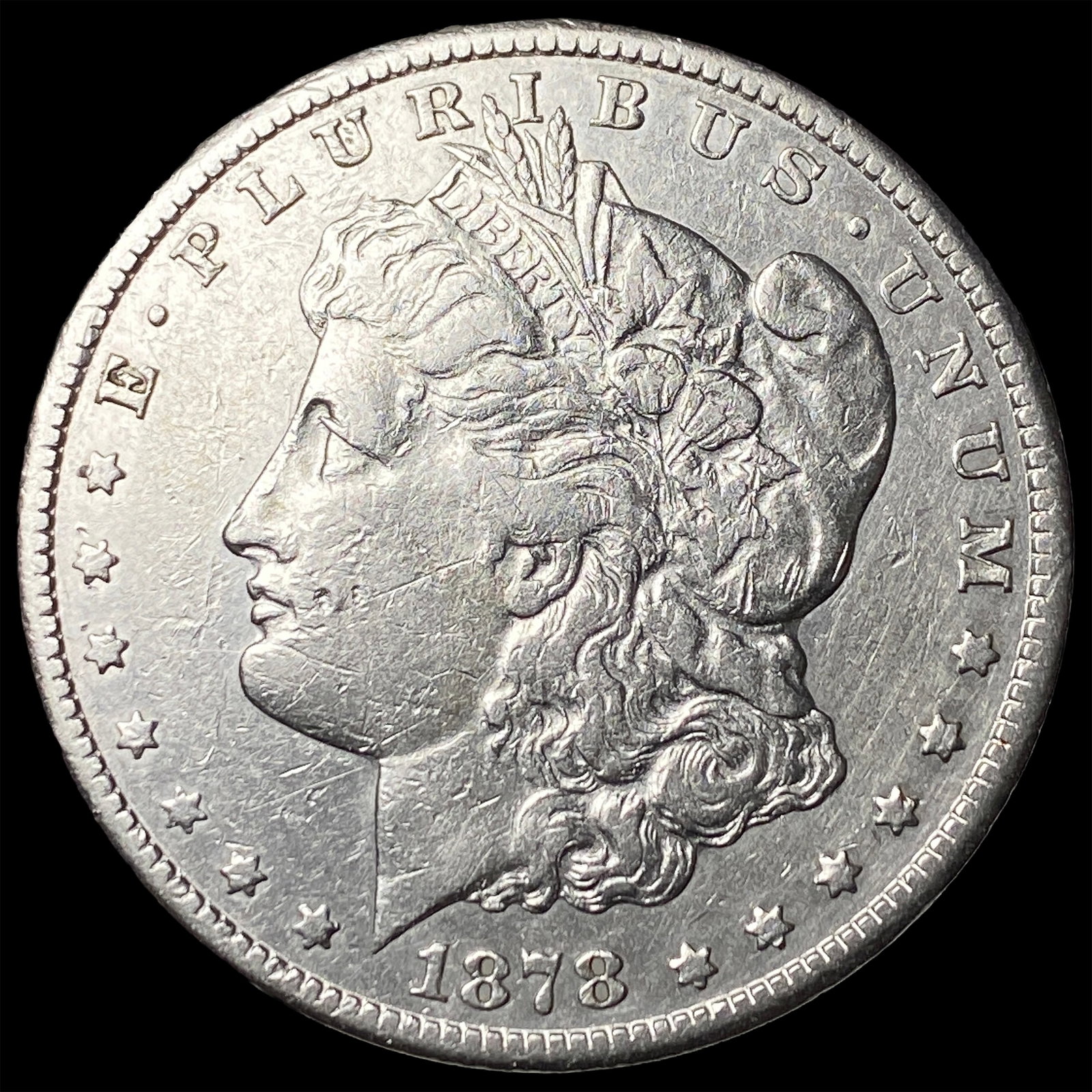 1878-S Silver Morgan Dollar CLOSELY UNCIRCULATED: 1878-S Silver Morgan Dollar CLOSELY UNCIRCULATED
