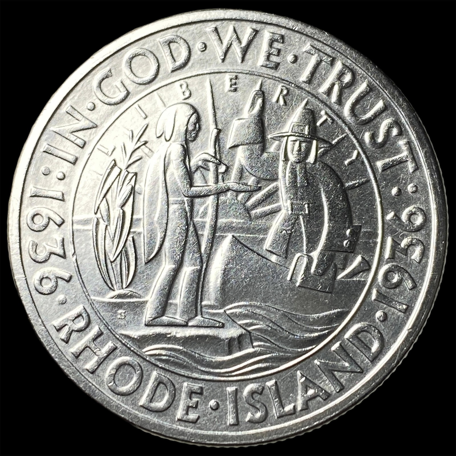 1936 Rhode Island Silver Half Dollar GEM BU (1 of 2)